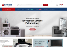 Template de sitio web ejemplo e-commerce